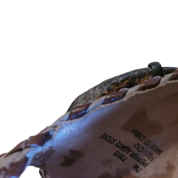 Frye Pepper Agate Stone Brown Wedges Platform Shoes Size 7 - Picture 13 of 13